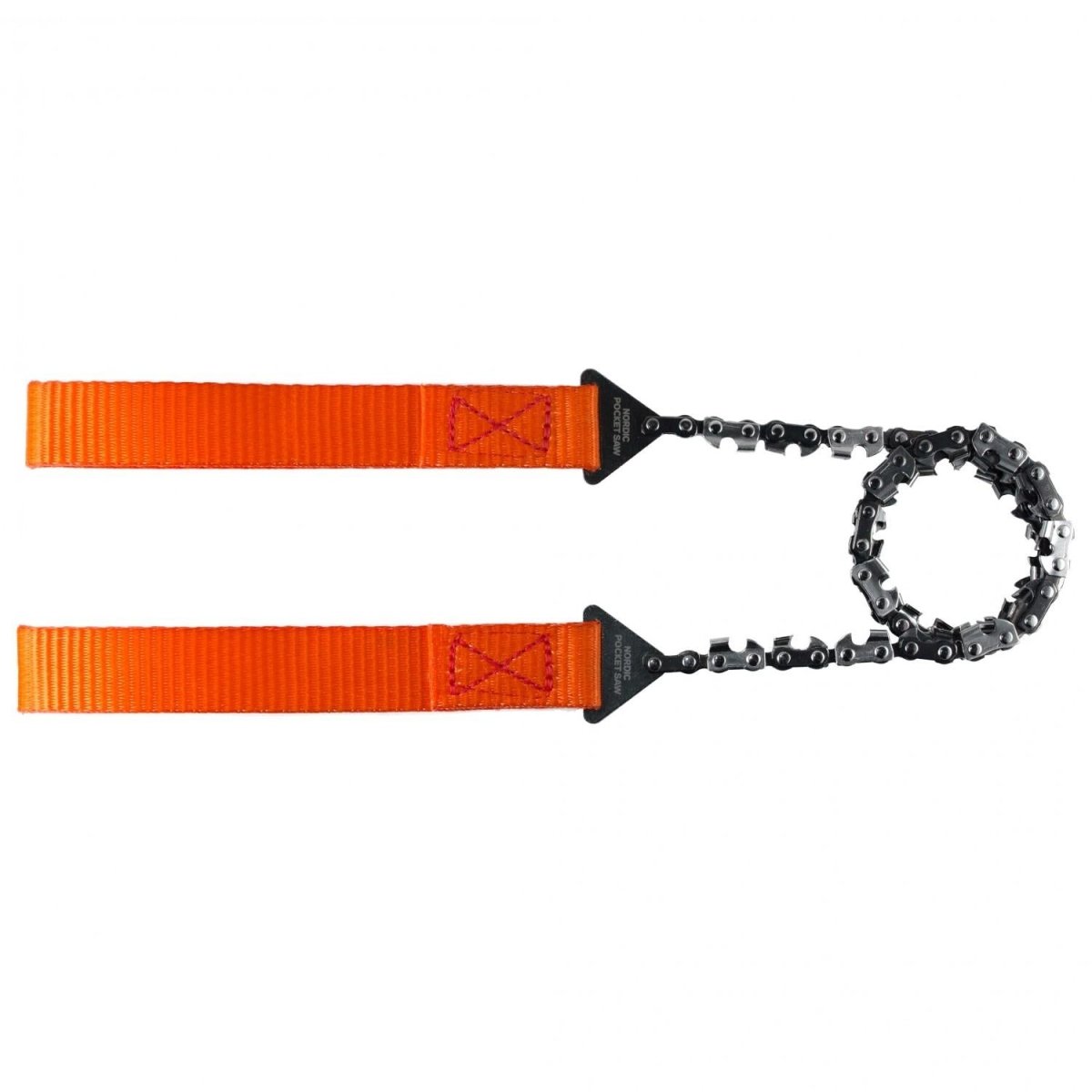 NORDIC POCKET SAW tragbares Survival-Werkzeug hochwertige Wander-Kettensäge orange Griffe