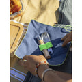 Opinel Picnic+ N°08 Besteckset Klappmesser Löffel Gabel Camping Buche