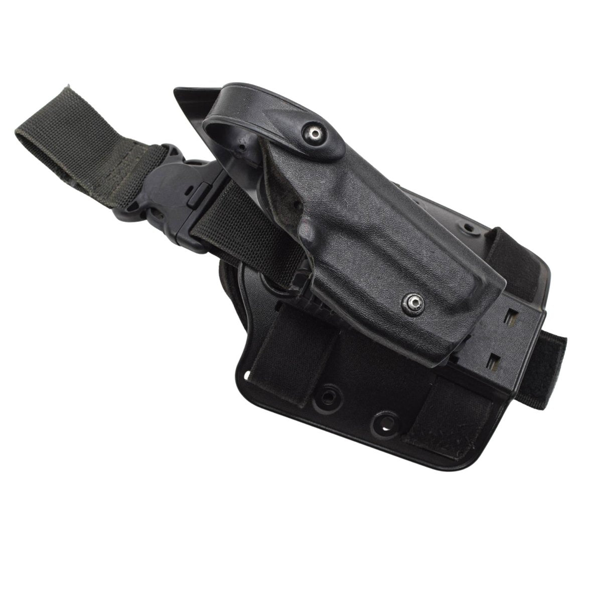 Origineel Amerikaans militair zelfsluitend systeem met drop-leg-platformholster