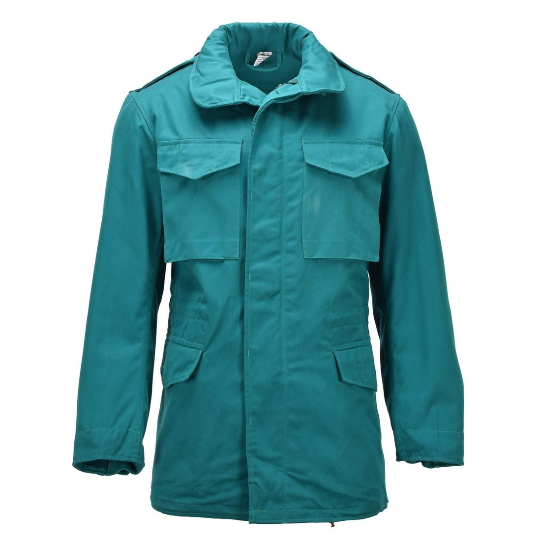 Original österreichische Militär-Feldjacke, Parka im klassischen M65-Stil, Baumwolle, Grün