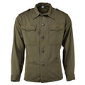 Original Austrian military olive long sleeve shirt dress casual lightweight NEW