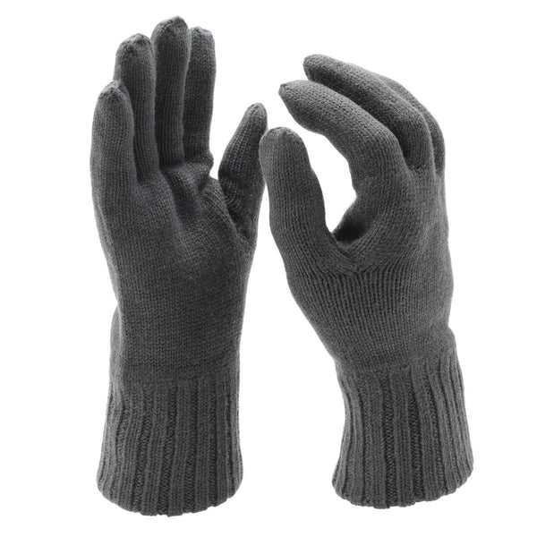 Original Austrian military warmer wool gloves gray breathable knitted winter NEW - GoMilitar