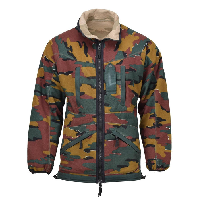 Veste polaire originale de l'armée belge, coupe-vent réversible, pull puzzle BDU - GoMilitar