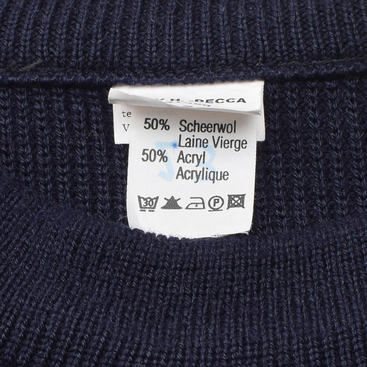 Pull militaire belge original en tricot chaud bleu, surplus de l'armée NEUF
