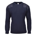 Pull militaire belge original en tricot chaud bleu, surplus de l'armée NEUF
