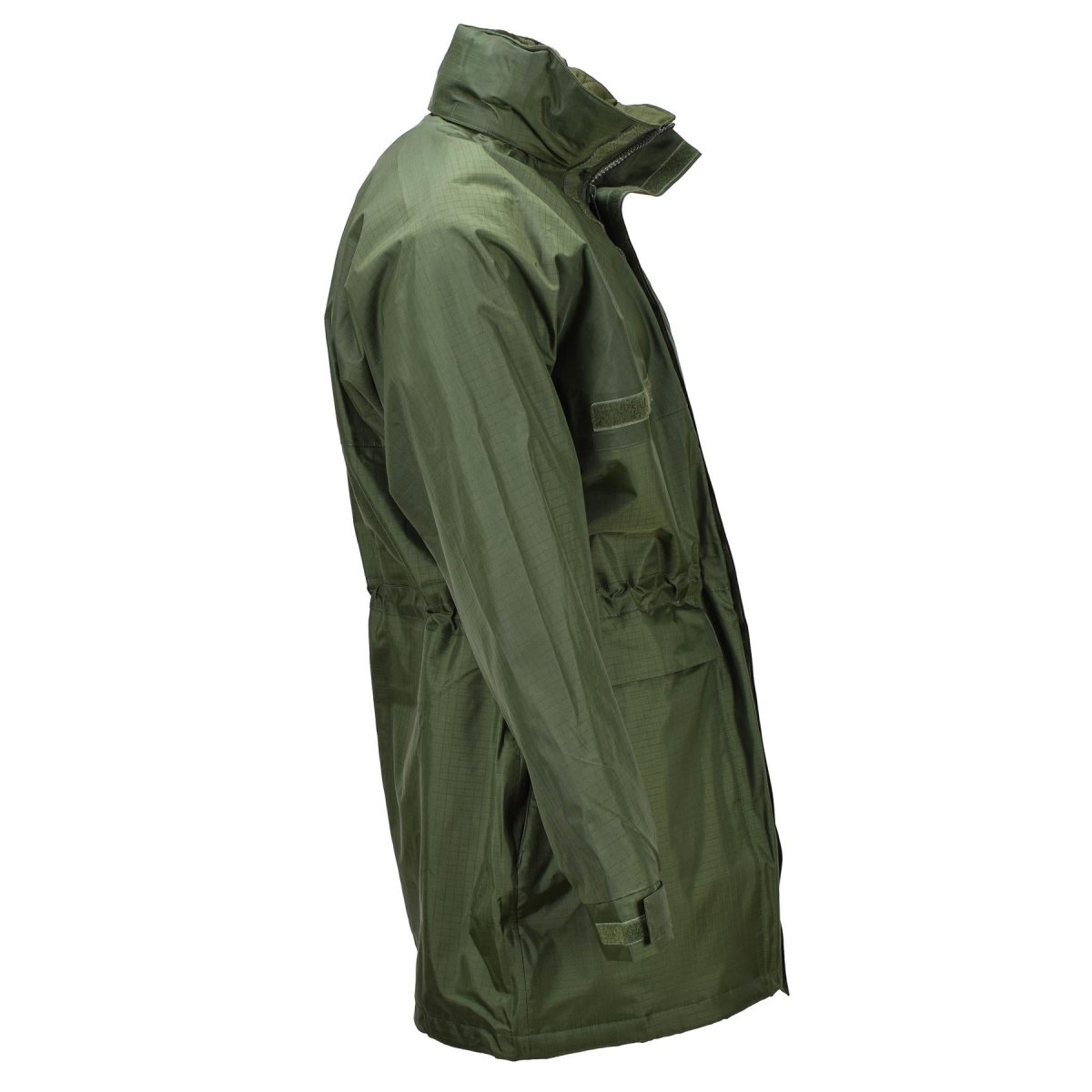 Original belgische Militär Regen lange Jacke mit Futter oliv wasserdicht Feld NEU