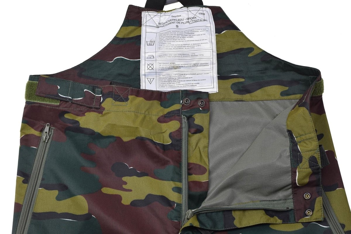 Originele Belgische militaire waterdichte broek Jigsaw Camo Seyntex regenbroek