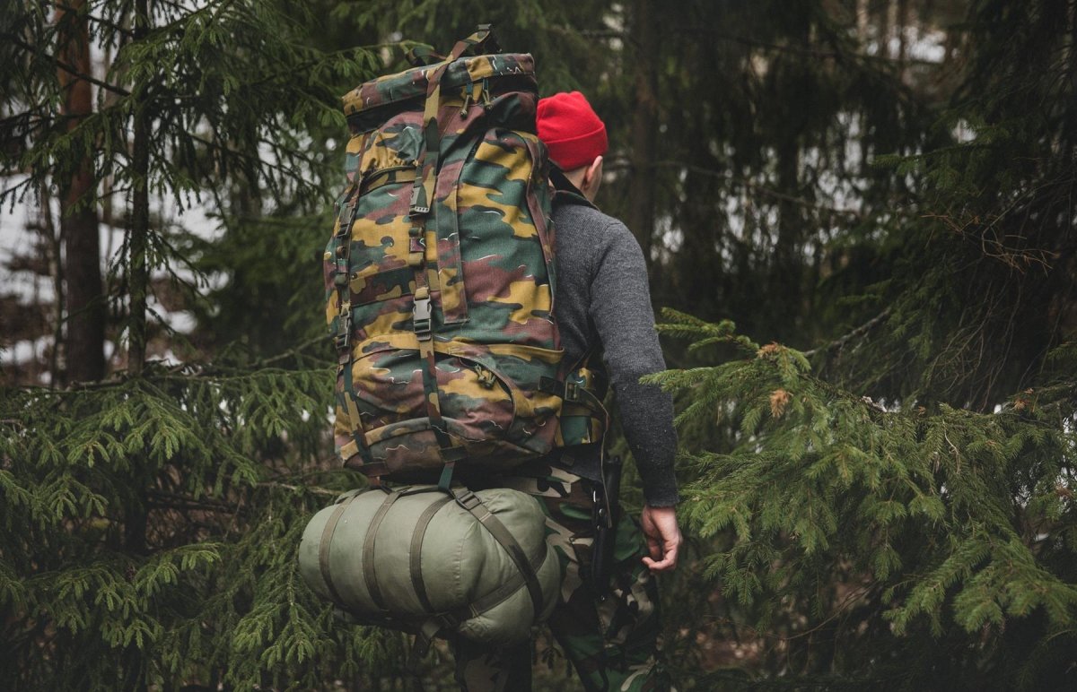 Sac à dos tactique militaire belge d'origine Grand sac de camping de randonnée 110l