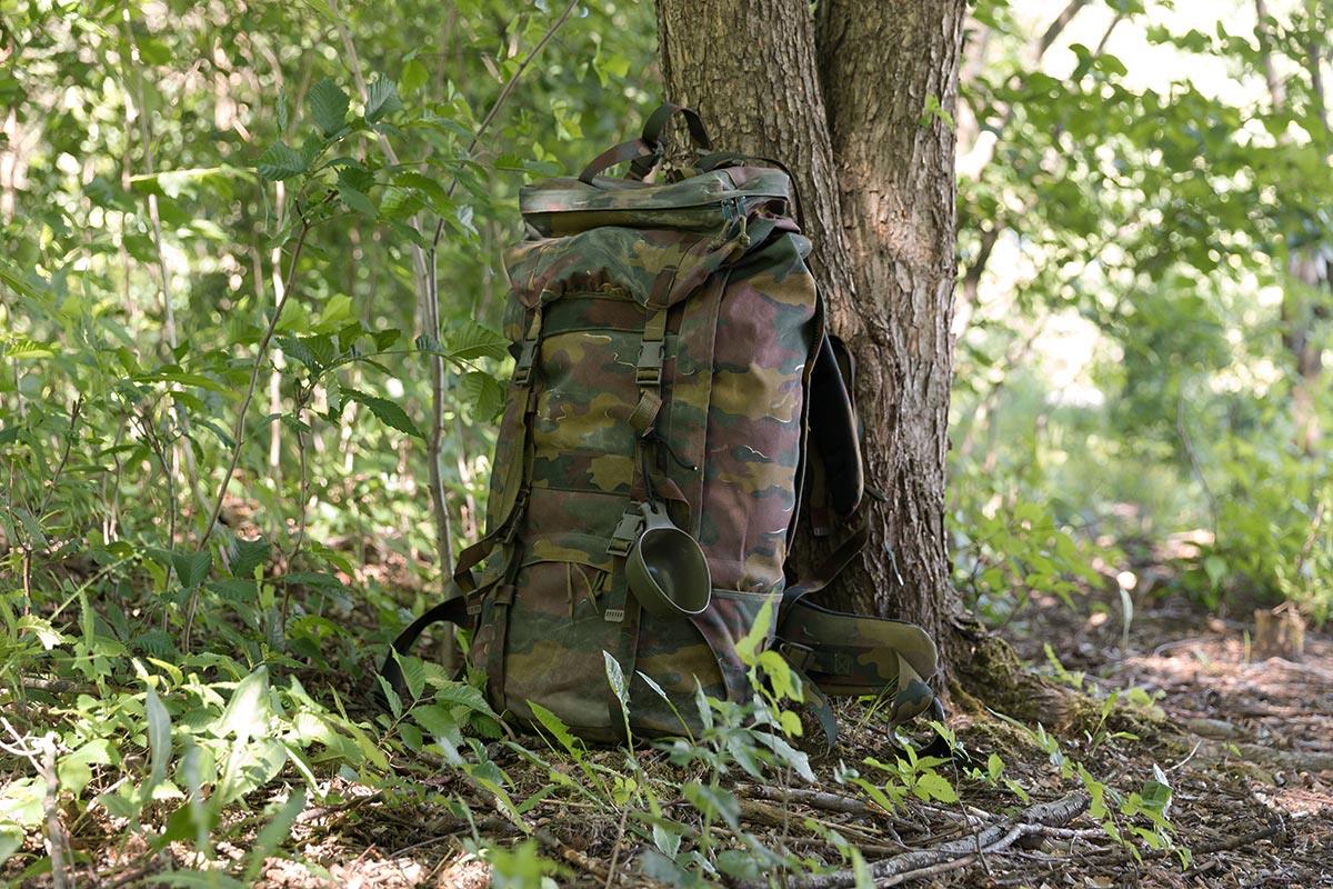 Sac à dos tactique militaire belge d'origine Grand sac de camping de randonnée 110l
