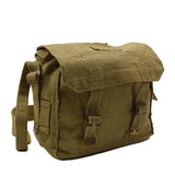Bolso de hombro original del ejército británico M37, mochila de campo de lona, color caqui