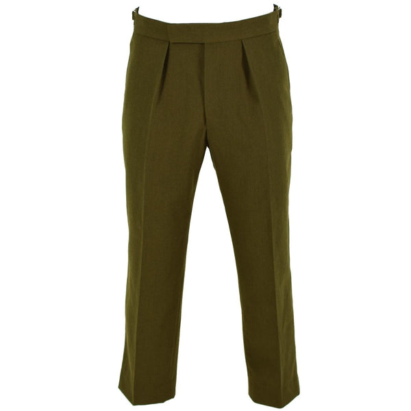 Original British army official uniform pants OD parade trousers military issue - GoMilitar