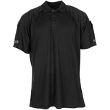 T-shirt originale dell'esercito britannico tattico polo di polizia nere traspirabili