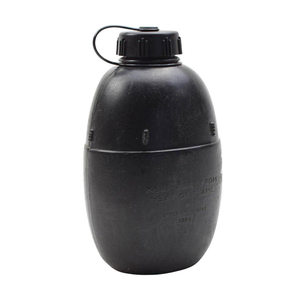 Original British Military 1L Feldflasche mit Schraubdeckel, Vintage-Beutel inklusive Olive
