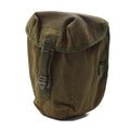Original British Military 1L Feldflasche mit Schraubdeckel, Vintage-Beutel inklusive Olive