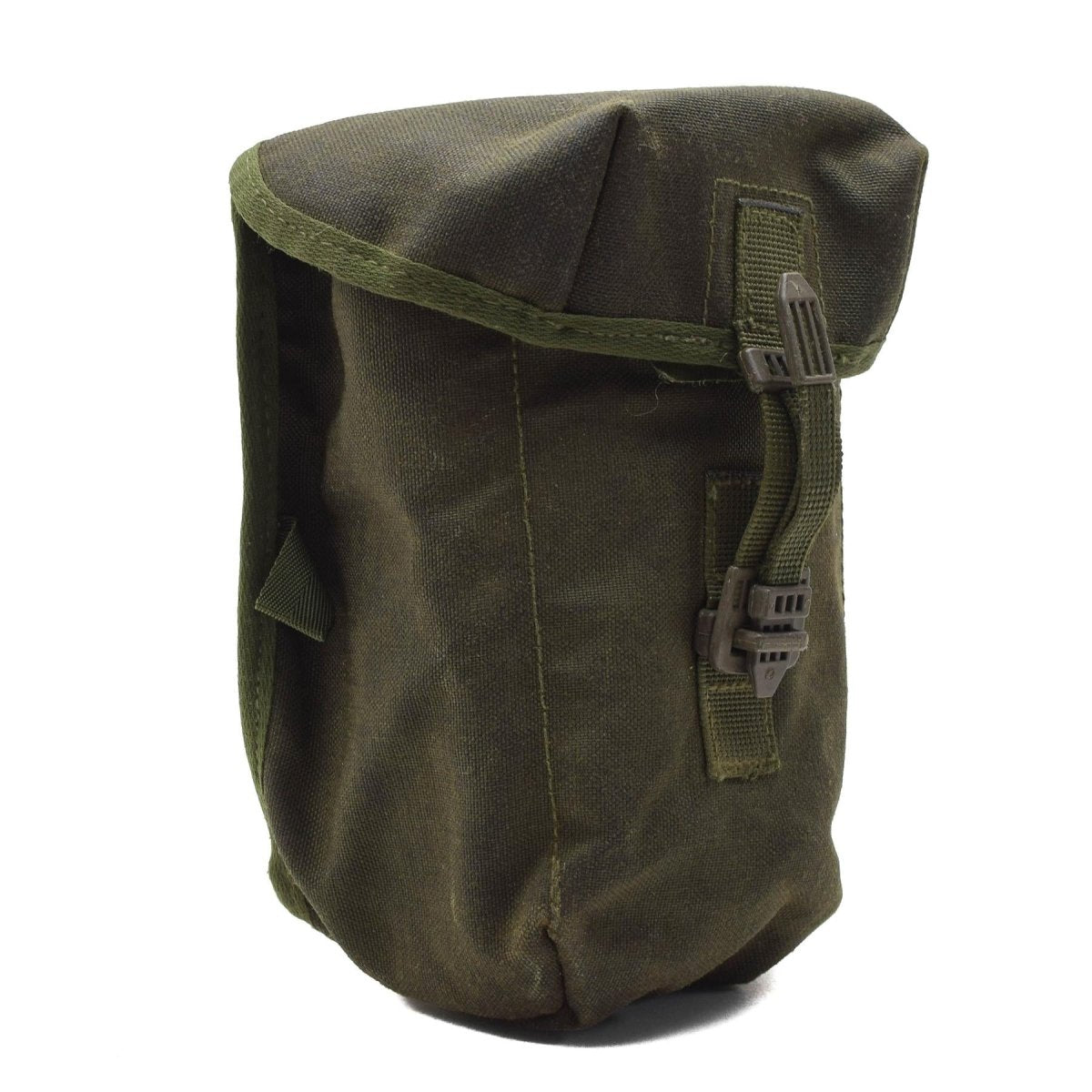 Original British Military 1L Feldflasche mit Schraubdeckel, Vintage-Beutel inklusive Olive