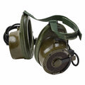 Set di cuffie per comunicazioni aeronautiche originali militari britanniche Amplivox vintage
