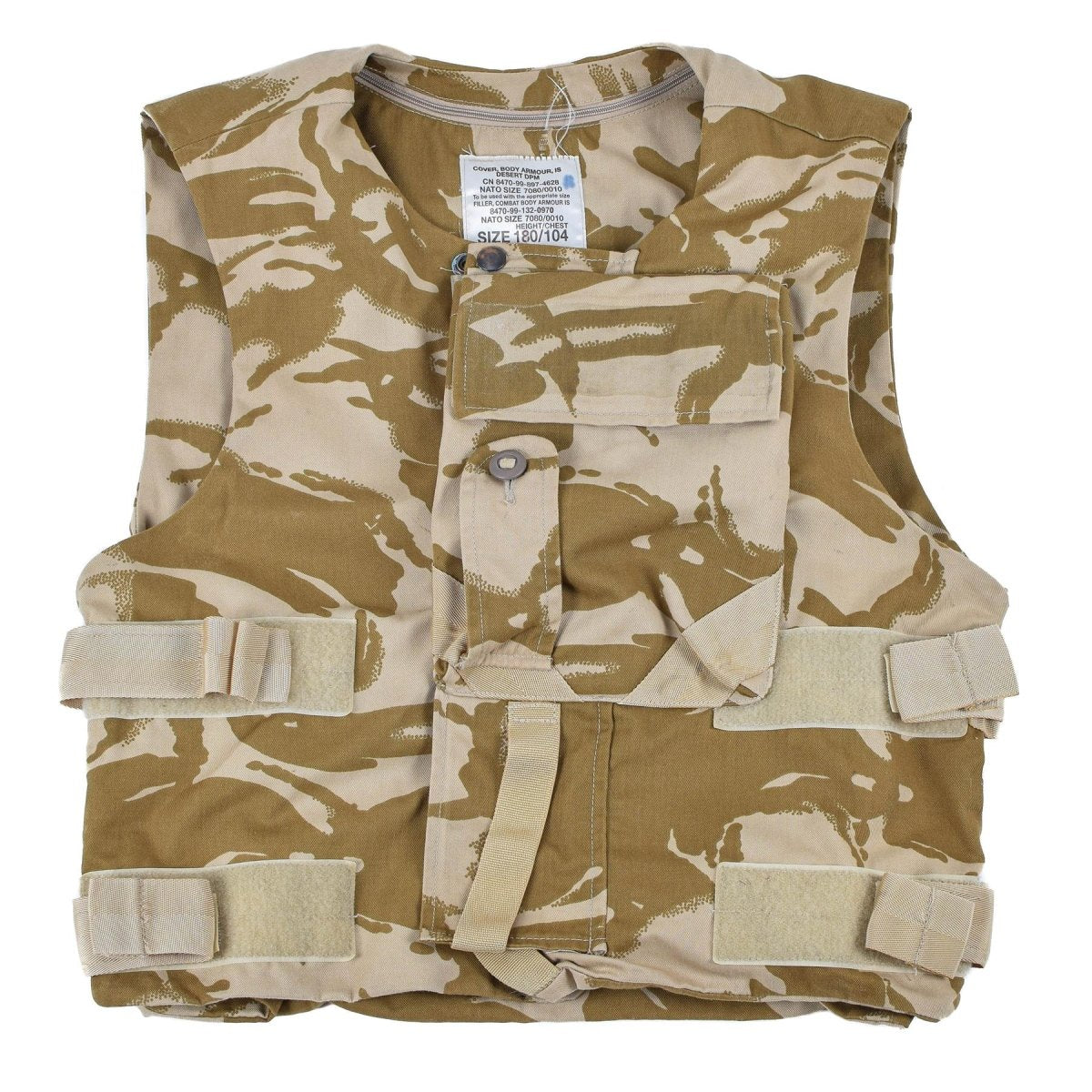 DPM flak vest Original British military flak cover vest DPM