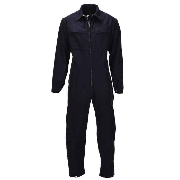 Tuta originale in lana della polizia militare britannica con zip frontale uniforme di servizio nera - GoMilitar