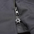 Gran chaqueta de lluvia británica Police Police Solid Black forrado de agua impermeable