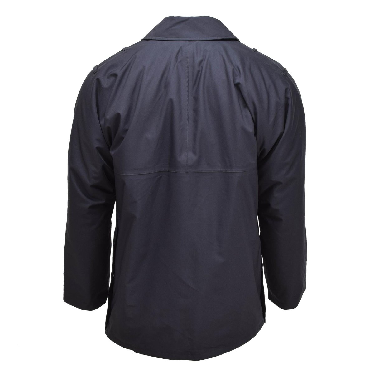Army rain jacket original British Military Police solid black lined waterproof coat