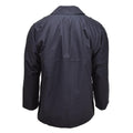Gran chaqueta de lluvia británica Police Police Solid Black forrado de agua impermeable