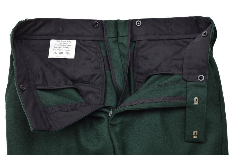 Mens Dark Green Dress Pants Original British Military Royal Dragon Guards Pants Wool Trousers W24 L28 Mens Dark Green Dress Pants Original British Military Royal Dragon Guards Pants Wool Trousers W24 L28