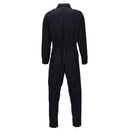 Original British Military Wool Coveralls Front Zip Button Closure Black - GoMilitar