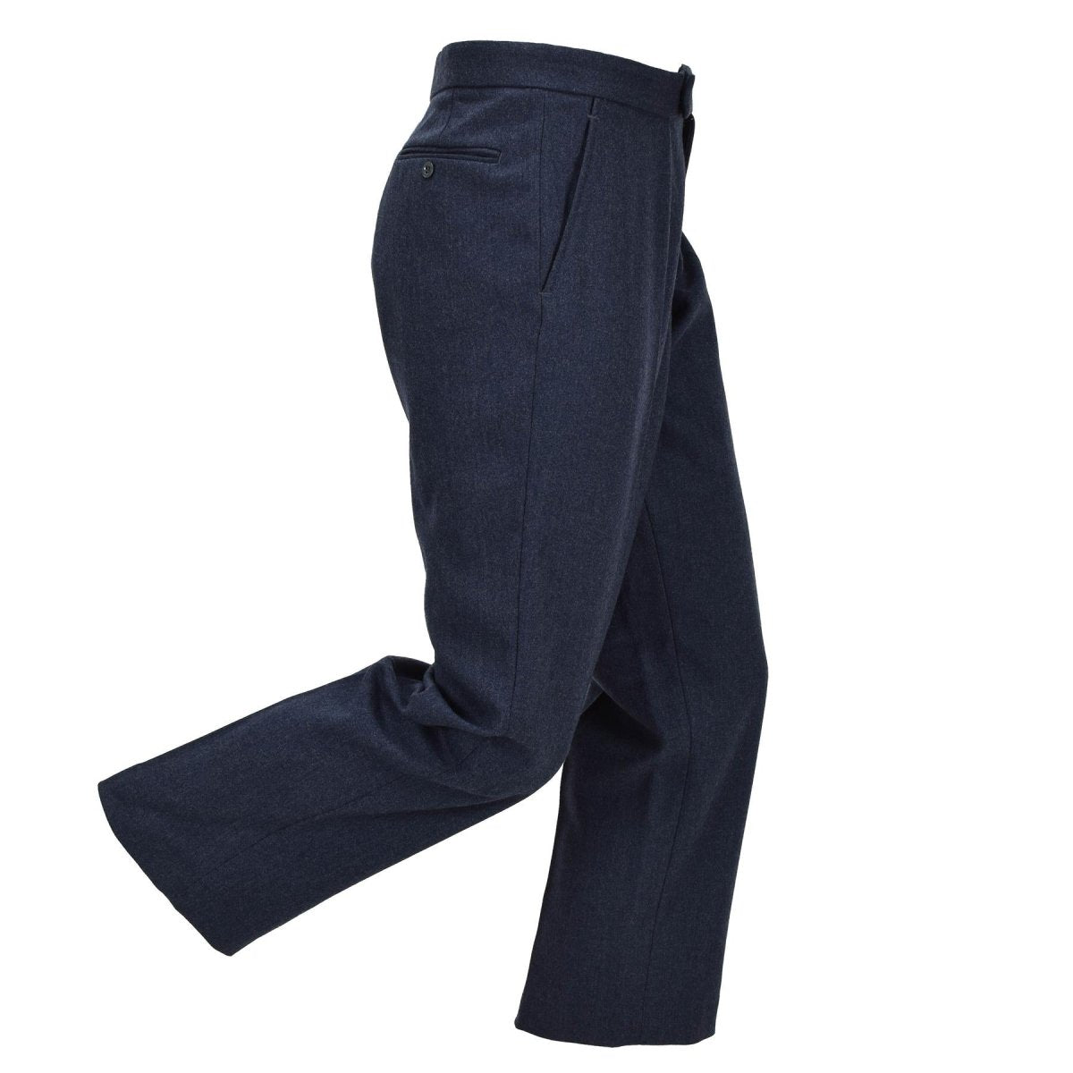 Pantalones de vestir originales de la RAF británica No. 1 con pierna recta y cremallera Fly Parade Blue
