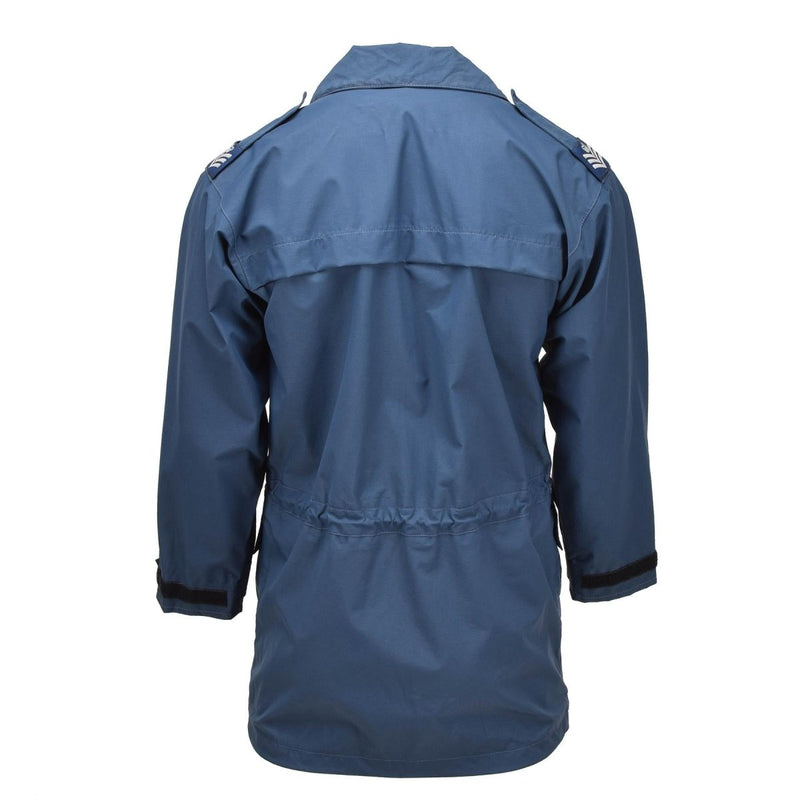 british rain gear Wet weather jacket army Original British Royal Air Forces rain jacket goretex RAF wet weather coat blue - Medium regular (180/100)