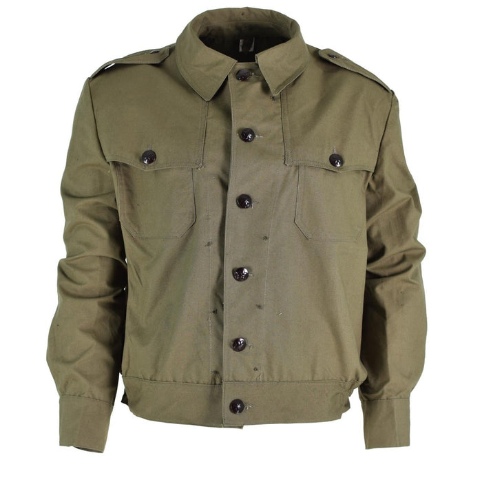 Veste ike en toile originale des troupes de campagne de l'armée bulgare, problème de surplus militaire - GoMilitar