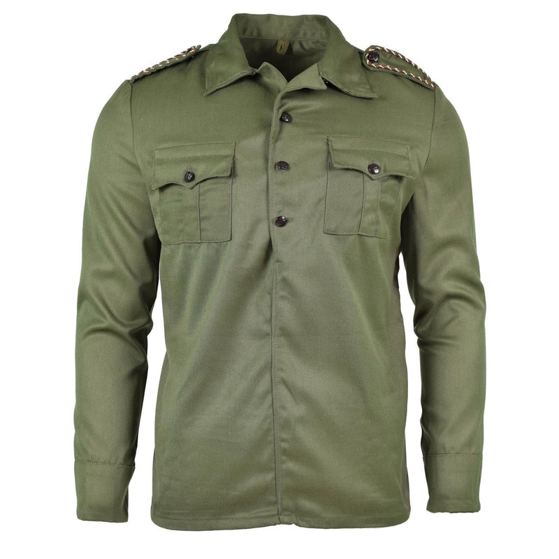 Military olive green shirt Original Bulgarian army green olive jacket - GoMilitar Military olive green shirt Original Bulgarian army green olive jacket - GoMilitar