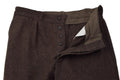 Pantalón original de uniforme de lana del ejército búlgaro, excedente sin usar, marrón oscuro