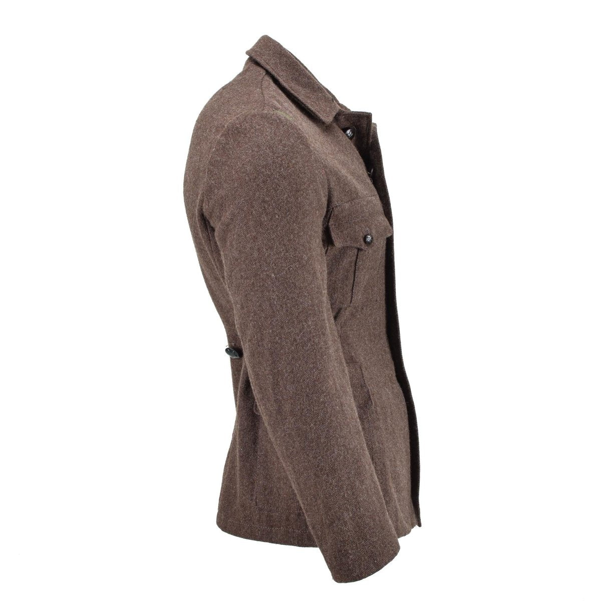 Originele Bulgaarse militaire klassieke jas winter winter bruin warm winddicht nieuw