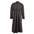 Original bulgarian militar gris gris lana abrigo pesado invierno larga espinilla