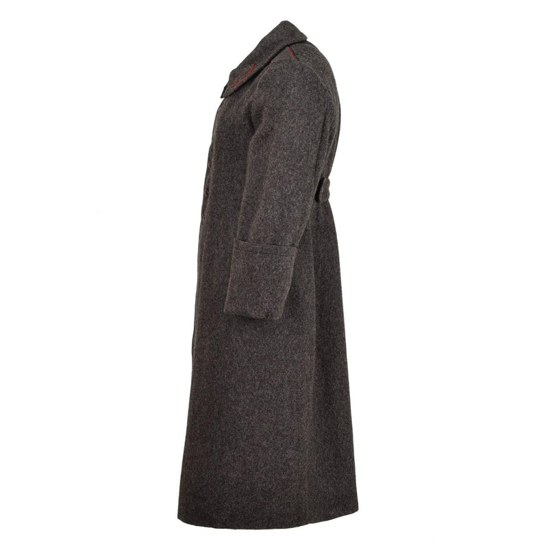 Original Bulgarian Military wool long overcoat vintage winter coat formal Gray
