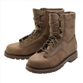 Botas de combate de cuero originales del ejército canadiense excedente militar transpirable marrón