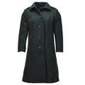Abrigo de lana original del ejército canadiense para mujer excedente militar verde oscuro