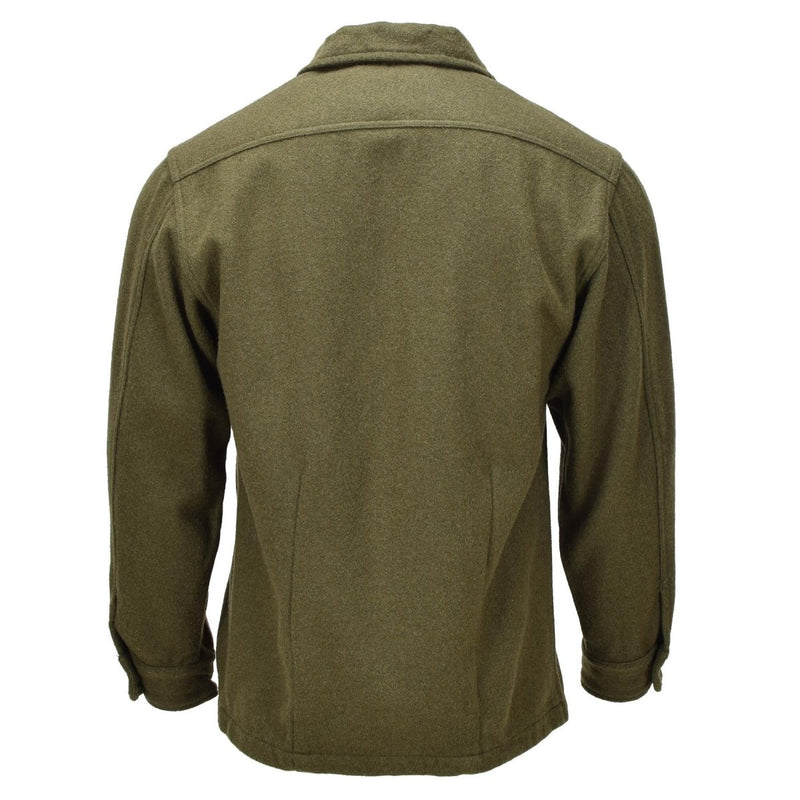 Original Canadian Army Wool Field Jacket Vintage Military Surplus Olive - GoMilitar