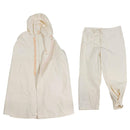 Original China military winter camo set with hooded poncho and adjustable storm flap trousers for cold weather use