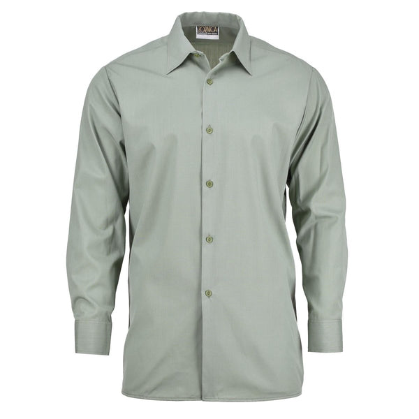Military Dress Shirt Original Czech Army Dress Shirt Olive Long Large Regular (2-41)