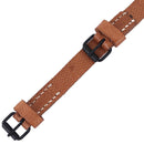 Original Czech Army leather double buckle utility strap brown military surplus - GoMilitar