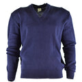 Pull d'origine de l'armée tchèque Pull bleu en laine col V Surplus militaire NEUF