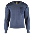 Oryginalny czeski sweter armii sweter M97 Blue Wool V-donk NECT SURPLUS NOWOŚĆ