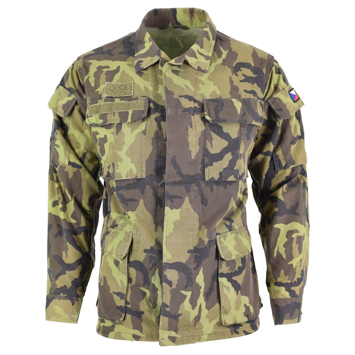 Tropas del ejército checo original chaqueta de campo Patrón de camuflaje de camuflaje Parka Excedente militar