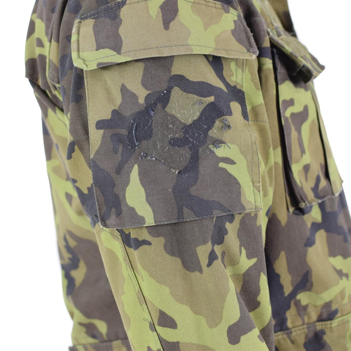 Original Czech army troops field jacket leaf camo pattern parka military surplus