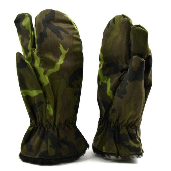 Original U.S. Army White Camo Mittens – Touchscreen Ready, Warm, Winter Surplus