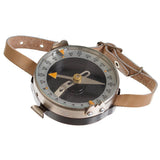 Originele Tsjechische militaire armband kompaskaartmaat lederen band bruin