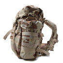 Original Czech Republic military 30L desert camo backpack with MOLLE system, quick-release straps, and multiple side pockets.