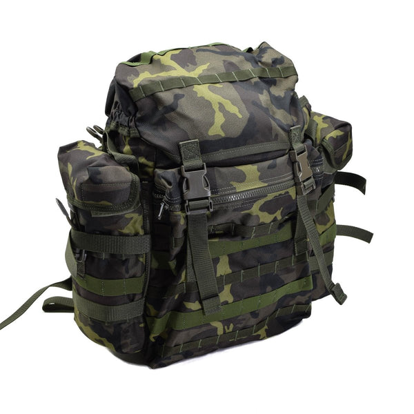 Sac à dos militaire d'origine tchèque Molle à dégagement rapide Woodland Camo 30l