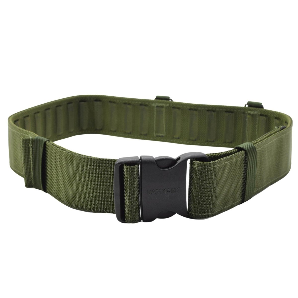 Tactical canvas belt Original Danish army olive adjustable field